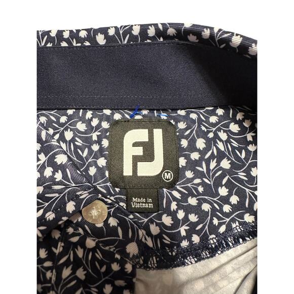 FootJoy Lisle Tossed Tulips Polo Size Medium - Picture 4 of 7